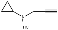 N-(prop-2-yn-1-yl)cyclopropanamine hydrochloride 化学構造式