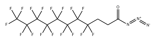 Undecanoyl azide, 4,4,5,5,6,6,7,7,8,8,9,9,10,10,11,11,11-heptadecafluoro- 结构式