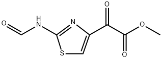 4-Thiazoleacetic acid, 2-(formylamino)-α-oxo-, methyl ester Struktur