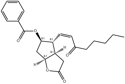 2H-Cyclopenta[b]furan-2-one, 5-(benzoyloxy)hexahydro-4-(3-oxo-1-octenyl)-, [3aR-[3aα,4α(Z),5β,6aα]]- (9CI) Structure
