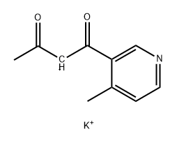 1,3-Butanedione, 1-(4-methyl-3-pyridinyl)-, ion(1-), potassium (9CI)|
