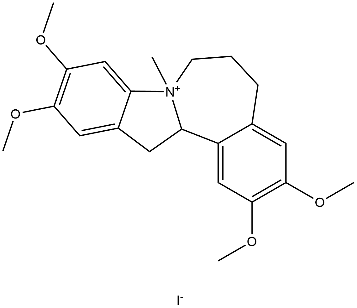 2,3,10,11-tetramethoxy-8-methyl-5,6,7,8,13,13a-hexahydrobenzo[3,4]azepino[1,2-a]indol-8-ium iodide|