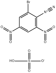 6-Bromo-2,4-dinitrobenzenediazonium·sulfuric acid hydrogenanion|