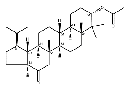 Lupan-16-one, 3-(acetyloxy)-, (3β)- (9CI) 结构式