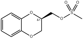 1,4-Benzodioxin-2-methanol, 2,3-dihydro-, 2-methanesulfonate, (2R)- Struktur