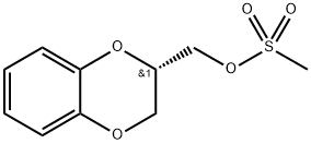 1,4-Benzodioxin-2-methanol, 2,3-dihydro-, 2-methanesulfonate, (2S)- Structure
