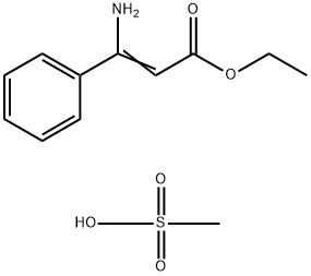 2-Propenoic acid, 3-amino-3-phenyl-, ethyl ester, methanesulfonate (9CI) Struktur