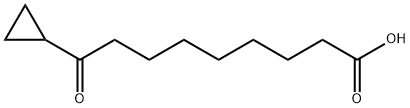 Cyclopropanenonanoic acid, θ-oxo- Structure