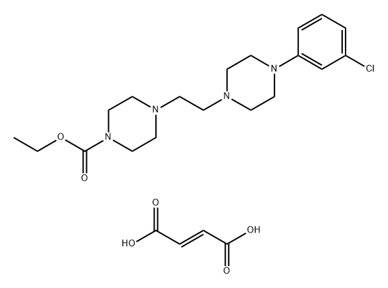 but-2-enedioic acid, ethyl 4-[2-[4-(3-chlorophenyl)piperazin-1-yl]ethy l]piperazine-1-carboxylate|