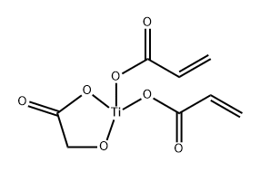 bis(acrylato-O)[hydroxyacetato(2-)-O1,O2]titanium Structure