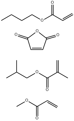 2-Propenoic acid, 2-methyl-, 2-methylpropyl ester, polymer with butyl 2-propenoate, 2,5-furandione and methyl 2-propenoate,65379-51-3,结构式