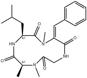 65452-16-6 (2E)-3-Phenyl-N-methylcyclo(Dha-Gly-N-methyl-L-Ala-L-Leu-)
