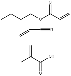 2-Propenoic acid, 2-methyl-, polymer with butyl 2-propenoate and 2-propenenitrile, ammonium salt|2-甲基-2-丙烯酸、2-丙烯酸丁酯、2-丙烯腈的聚合物铵盐