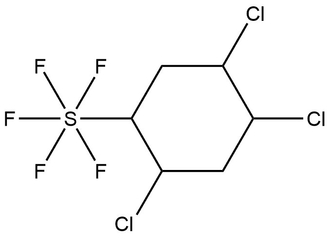 Sulfur, pentafluoro(2,4,5-trichlorocyclohexyl)-, (OC-6-21)- (9CI)