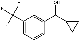 α-Cyclopropyl-3-(trifluoromethyl)benzenemethanol 结构式