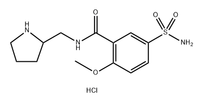 Benzamide, 5-(aminosulfonyl)-2-methoxy-N-(2-pyrrolidinylmethyl)-, hydrochloride (1:1) Structure