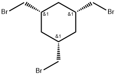 Cyclohexane, 1,3,5-tris(bromomethyl)-, (1α,3α,5α)- Struktur