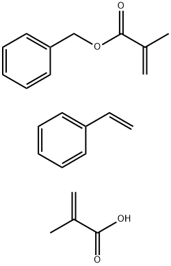2-Propenoic acid, 2-methyl-, polymer with ethenylbenzene and phenylmethyl 2-methyl-2-propenoate Structure