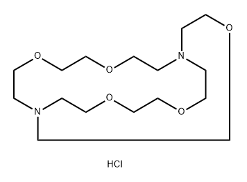 4,7,13,16,21-Pentaoxa-1,10-diazabicyclo[8.8.5]tricosane dihydrochloride,65711-14-0,结构式