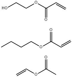 2-Propenoic acid, butyl ester, polymer with ethenyl acetate and 2-hydroxyethyl 2-propenoate Structure