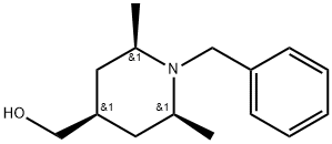 4-Piperidinemethanol, 2,6-dimethyl-1-(phenylmethyl)-, (2α,4α,6α)- Struktur