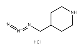 Piperidine, 4-(azidomethyl)-, hydrochloride (1:1) Struktur