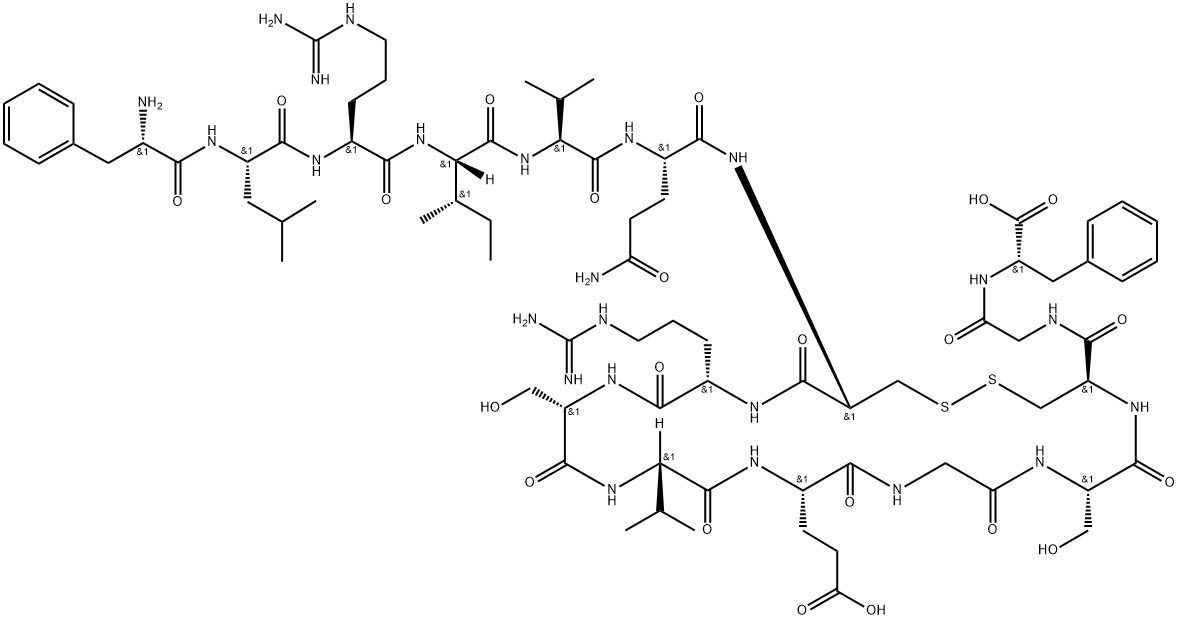 HGH Fragment 176-191 Trifluoroacetic acid Structure
