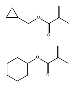 Cyclohexyl 2-methyl-2-propenoate polymer with oxiranylmethyl 2-methyl-2-propenoate Struktur