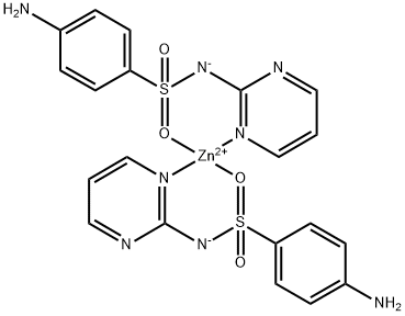 Anhydrous sulfadiazine zinc Struktur