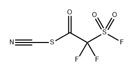 664-17-5 Ethanethioic acid, difluoro(fluorosulfonyl)-, anhydrosulfide with thiocyanic acid