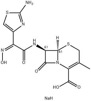 头孢地尼杂质1钠盐, 66436-47-3, 结构式