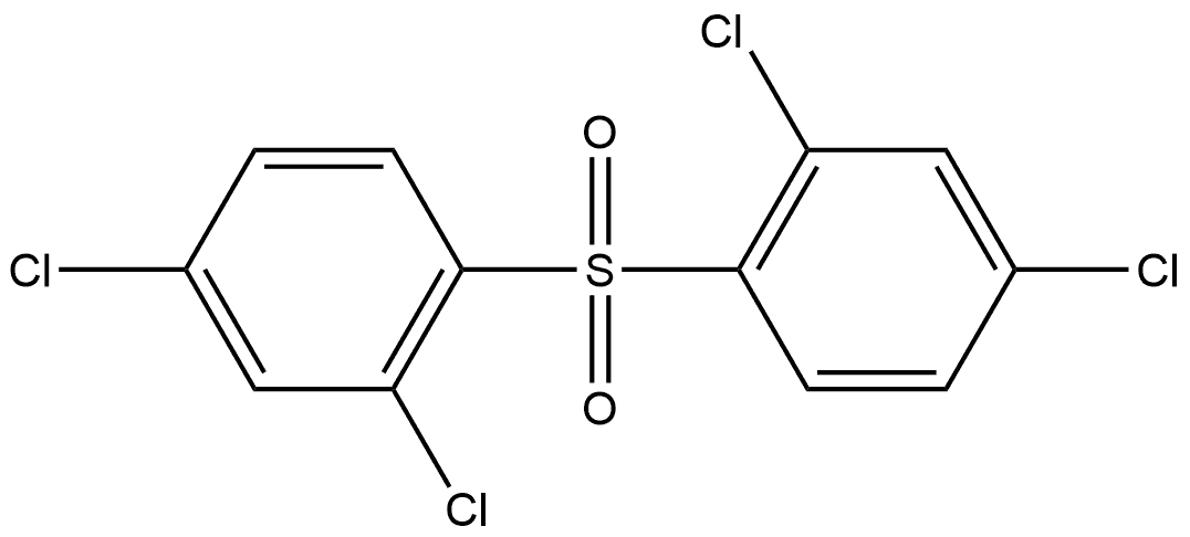 Benzene, 1,1'-sulfonylbis[2,4-dichloro- (9CI) 化学構造式