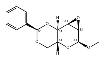 α-D-Allopyranoside, methyl 2,3-anhydro-4,6-O-[(R)-phenylmethylene]- Struktur