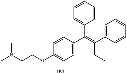 Ethanamine, 2-[4-(1,2-diphenyl-1-butenyl)phenoxy]-N,N-dimethyl-, hydrochloride, (E)- (9CI) Structure
