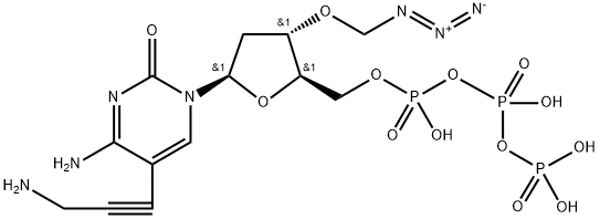  5-Propargylamino-3'-azidomethyl-dCTP Struktur