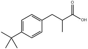 3-(4-叔丁基苯基)-2-甲基丙酸,66735-04-4,结构式