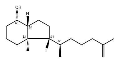 1H-Inden-4-ol, 1-(1,5-dimethyl-5-hexenyl)octahydro-7a-methyl-, [1R-[1α(R*),3aβ,4α,7aα]]- (9CI) 化学構造式