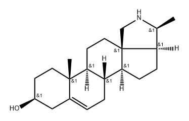 23-Norconanin-5-en-3β-ol,6704-71-8,结构式