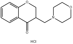 3-(Morpholinomethyl)chroman-4-one hydrochloride 化学構造式