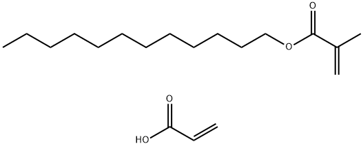 2-Propenoic acid, 2-methyl-, dodecyl ester, polymer with 2-propenoic acid, sodium salt Structure