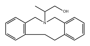 5,7,12,13-Tetrahydro-α-methyl-6H-dibenz[c,g]azonine-6-ethanol,67196-49-0,结构式