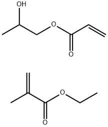 甲基丙烯酸羟丙酯、甲基丙烯酸乙酯的聚合物,67203-06-9,结构式