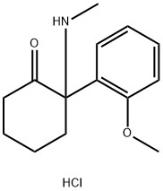 2-methoxy Ketamine (hydrochloride), 6728-62-7, 结构式