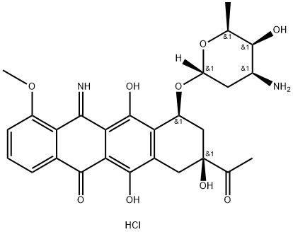 5-Iminodaunorubicin Struktur