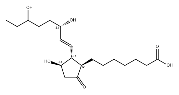 18-hydroxyprostaglandin E1,67355-92-4,结构式