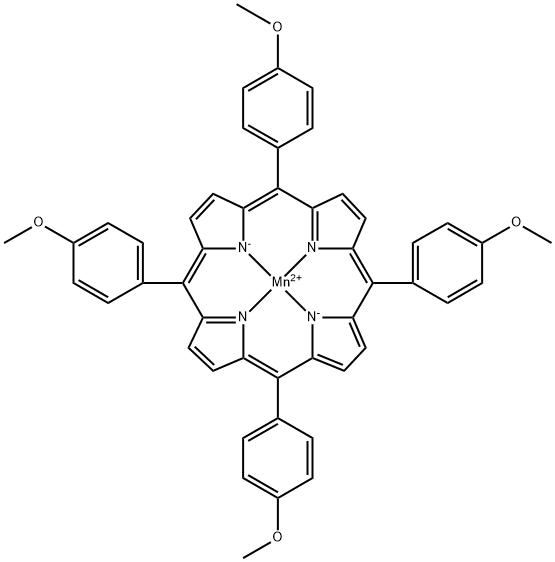 Mn(II) tetramethoxyphenylporphyrin Structure