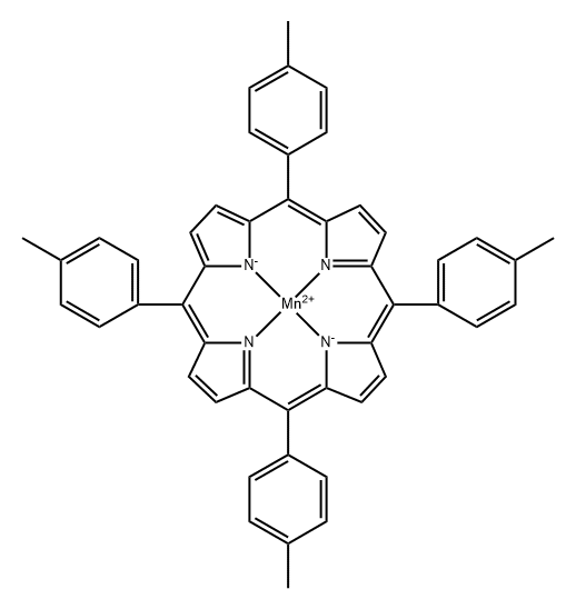 meso-Tetratolylporphyrin-Mn(II) Structure