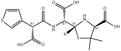 2-Thiazolidineacetic acid, 4-carboxy-α-[(carboxy-3-thienylacetyl)amino]-5,5-dimethyl-, [2R-[2α[R*(R*)],4β]]- (9CI)|替卡西林EP杂质D