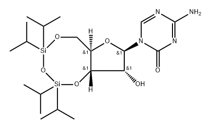 4-Amino-1-[3,5-O-[1,1,3,3-tetrakis(1-methylethyl)-1,3-disiloxanediyl]-β-D-ribofuranosyl]-1,3,5-triazin-2(1H)-one|4-Amino-1-[3,5-O-[1,1,3,3-tetrakis(1-methylethyl)-1,3-disiloxanediyl]-β-D-ribofuranosyl]-1,3,5-triazin-2(1H)-one