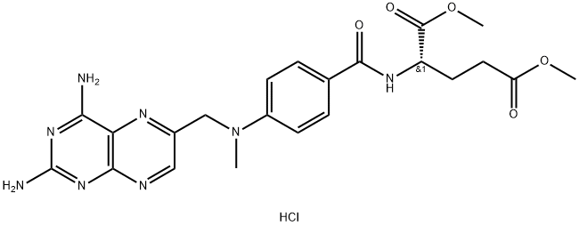 (S)-dimethyl 2-(4-(((2,4-diaminopteridin-6-yl)methyl)(methyl)amino)benzamido)pentanedioate Structure